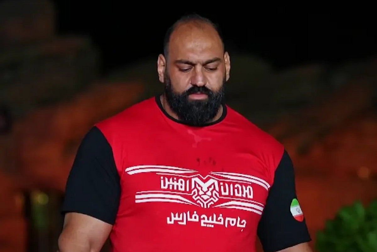 قویترین مرد ایران: طرفدار پرسپولیس و تراکتور هستم + فیلم