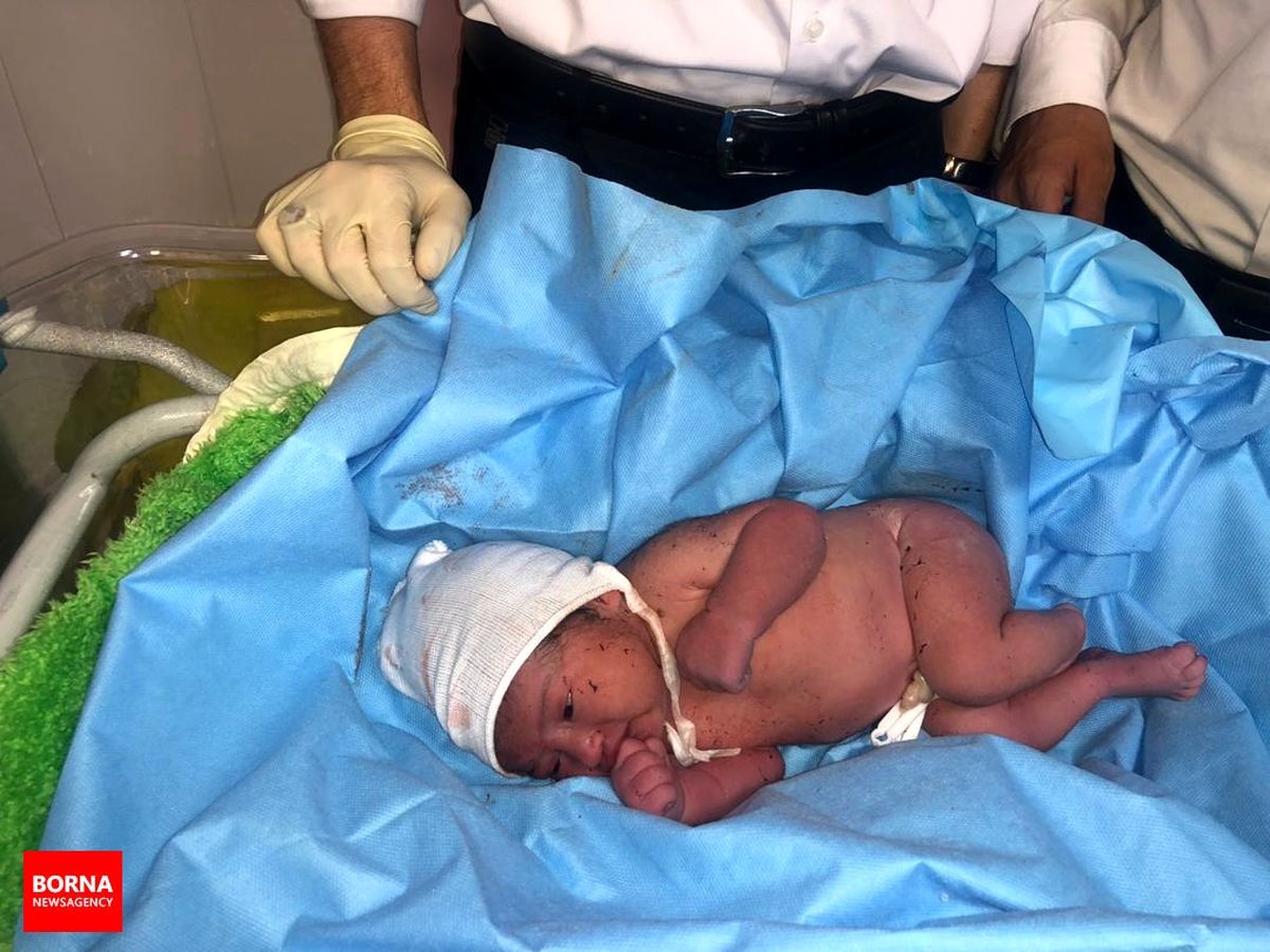 حکم انتقال نوزاد پیداشده در سطل زباله  به بهزیستی صادر شد | جزییات + ویدئو 