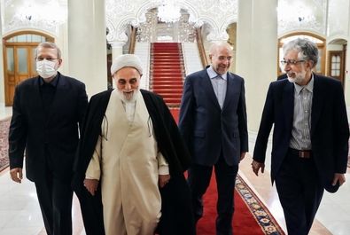 قالیباف میزبان ناطق نوری، حداد عادل و لاریجانی