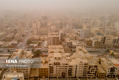 گرد و خاک در اهواز