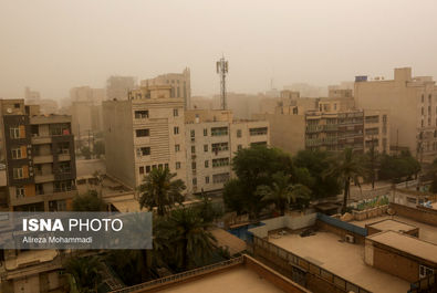 گرد و خاک در اهواز