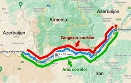 نقشه آمریکا در مرز جمهوری آذربایجان و ایران , جنگ ایران و اسرائیل در کریدور زنگزور