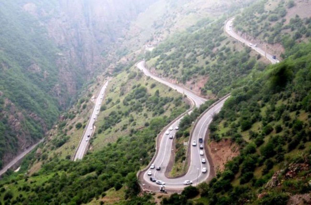 جاده هراز ۳ شب مسدود می‌شود