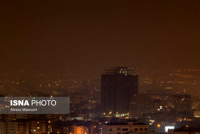 آلودگی شب‌های تهران