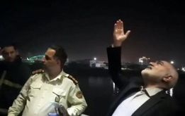 جلوگیری استاندار خوزستان از خودکشی یک جوان در اهواز + فیلم